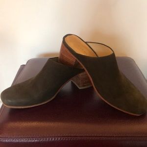 Nisolo Paloma Mules Olive Sz 8
